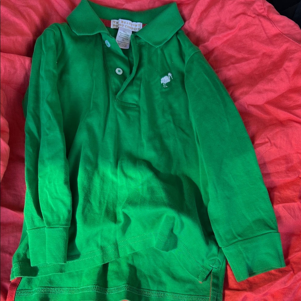 The Beaufort Bonnet Company Green Kids Polo Shirt